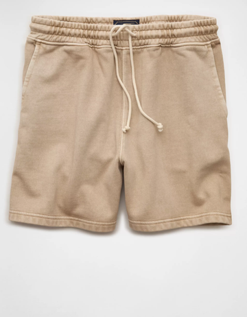 Heavyweight Fleece Drawstring Loungewear Men's Shorts With Slant Pockets